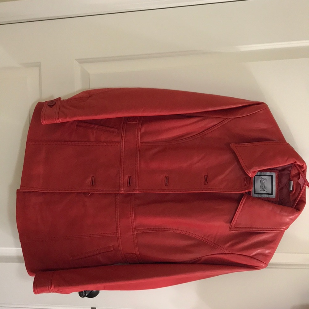 Beautiful Red leather coat......
